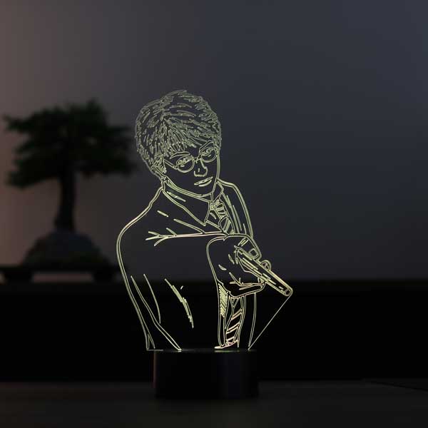 Lámpara de mesa led de Harry Potter en 3D