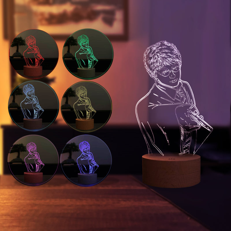 Lámpara de mesa led de Harry Potter en 3D