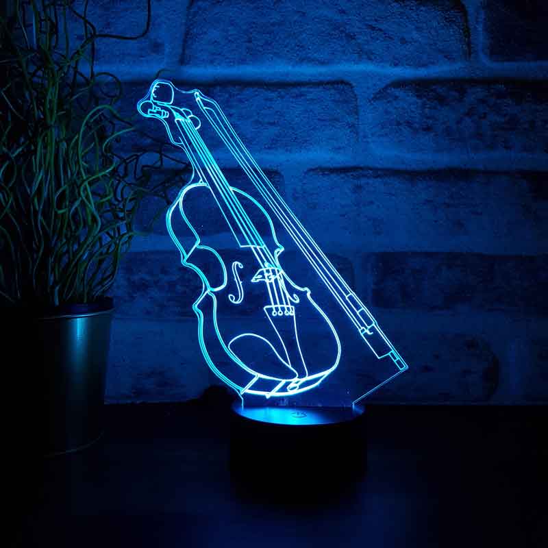 3D Violin led Nachtlicht