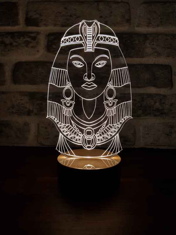 Kleopatra Figürlü Dekoratif Hediye Led Masa Lambası | BYLAMP