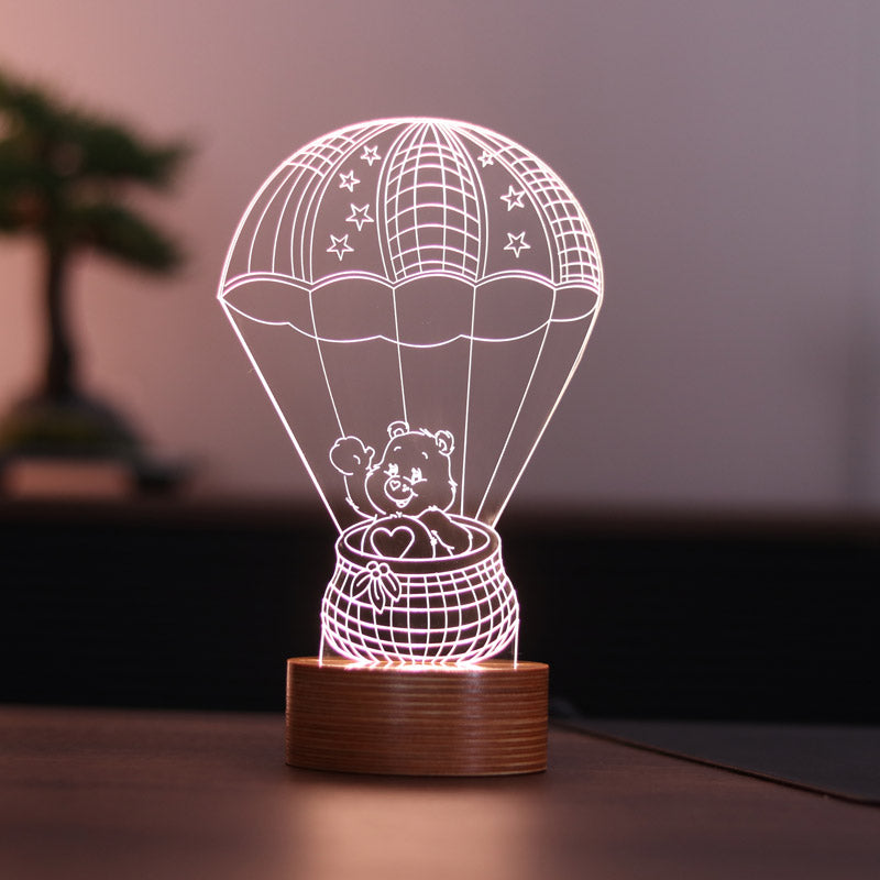 Parachutist Bear Figured Decorative Gift Led Table Lamp | BYLAMP