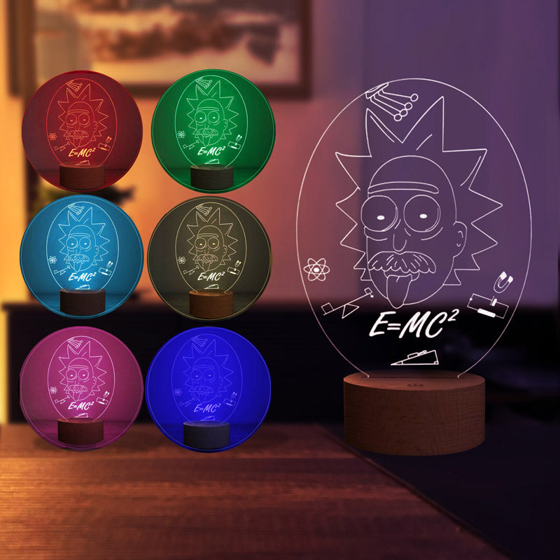 3D Professor Rick Gift Night Light