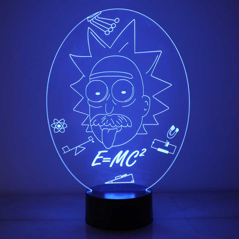 3D Professor Rick Gift Night Light