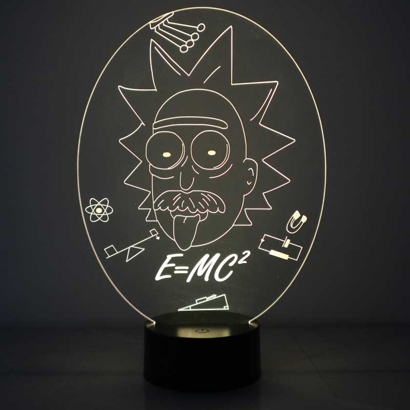 3D Professor Rick Gift Night Light