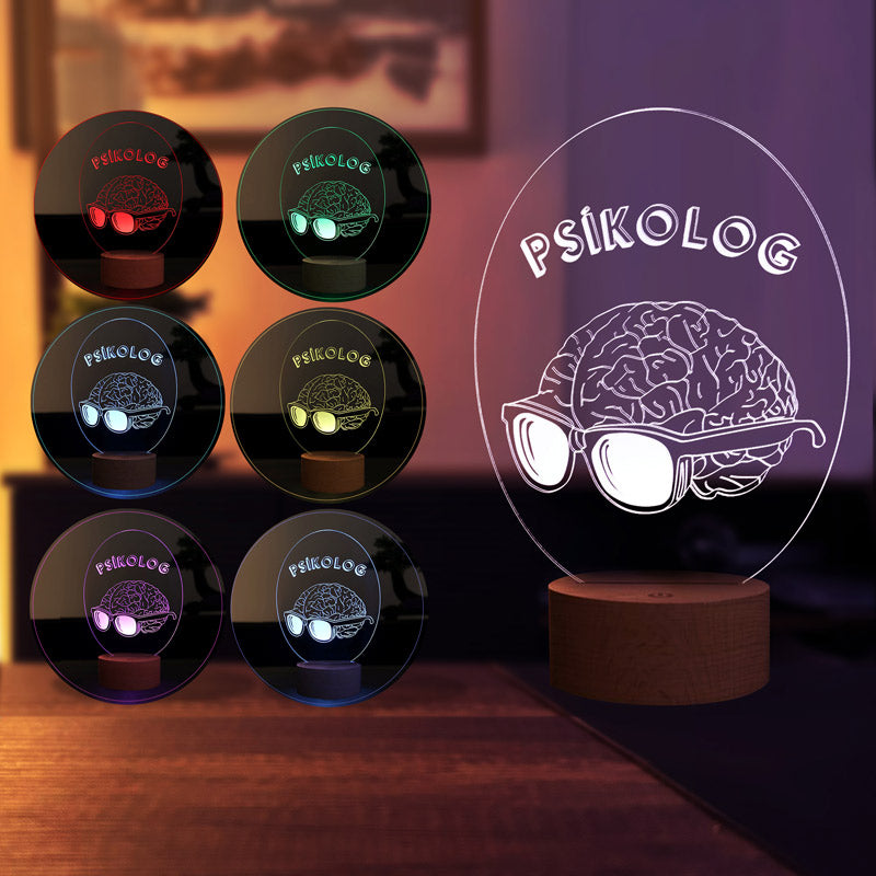 3D Psychologist LED Lamp