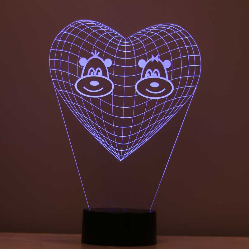 3-D-süße Affen-LED-Lampe