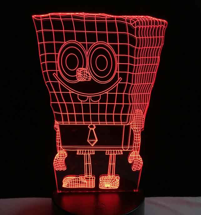 3-D Sponge Bob LED Lamp