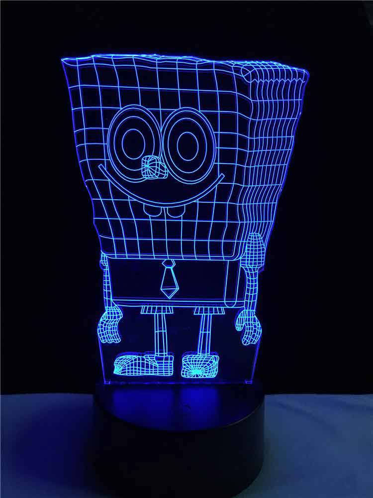 3-D Sponge Bob LED Lamp