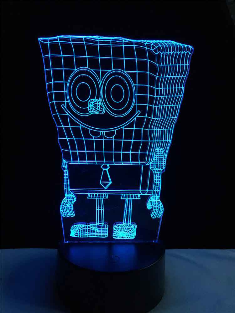 3-D Sponge Bob LED Lamp