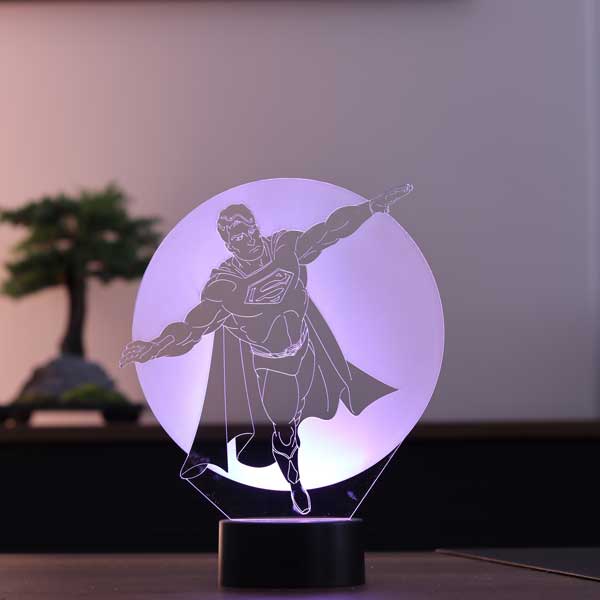 3D Superman Gift Night Light