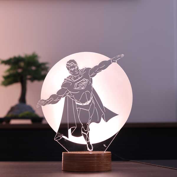 3D Superman Gift Night Light