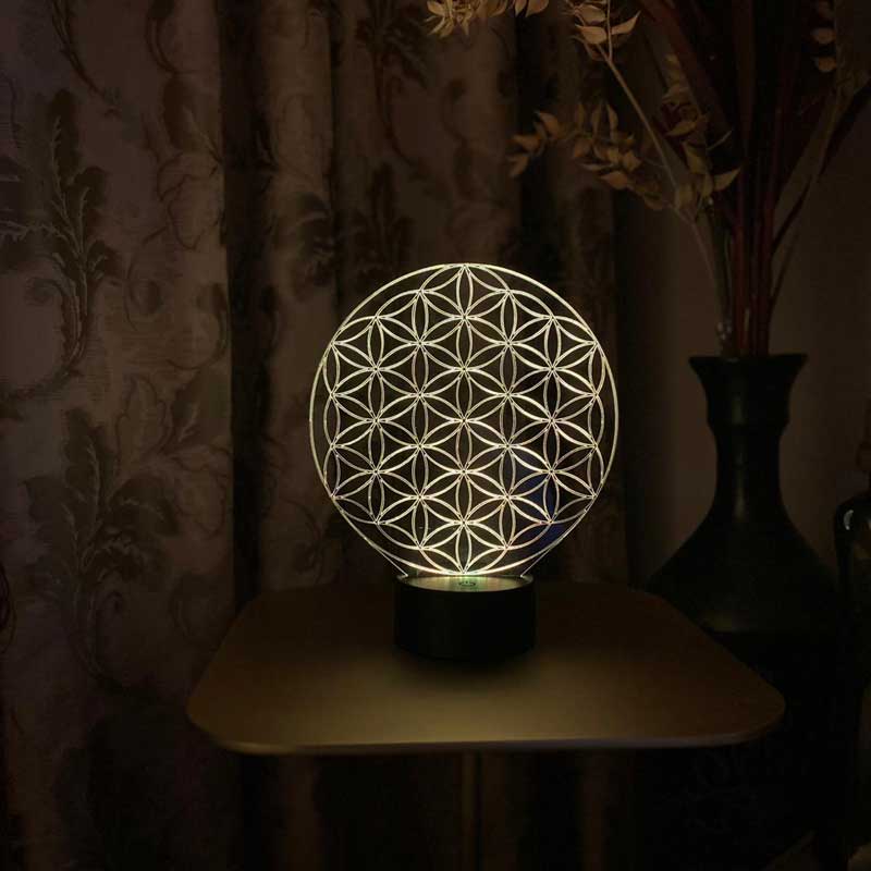 Flower of Life Figured Decorative Gift Led Table Lamp | BYLAMP