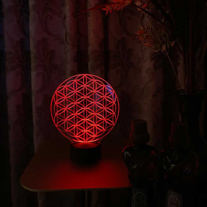 Flower of Life Figured Decorative Gift Led Table Lamp | BYLAMP