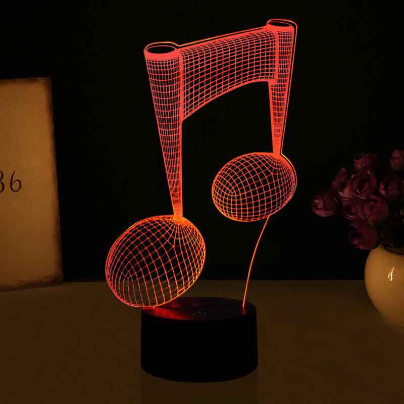 3D Note Led Lampe