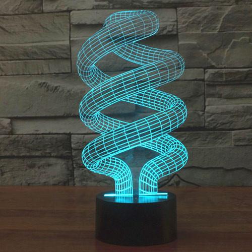 Spiral Figürlü Dekoratif Hediye Led Masa Lambası | BYLAMP