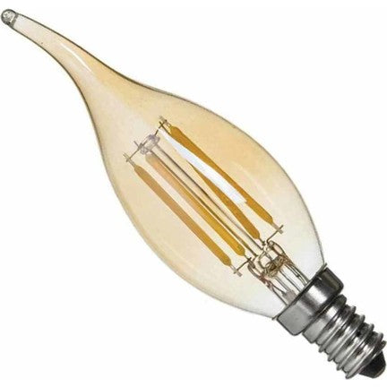 4W Flemish Led Rustic Curved Spark plug Bulb
