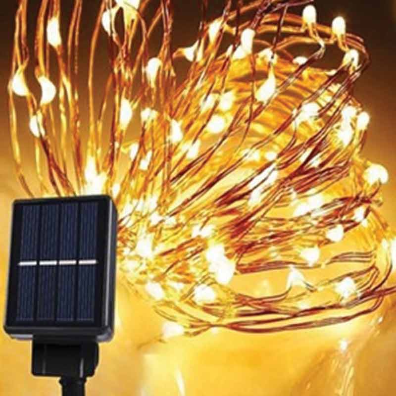 5 Meter Solar Fairy Wire LED Tageslicht