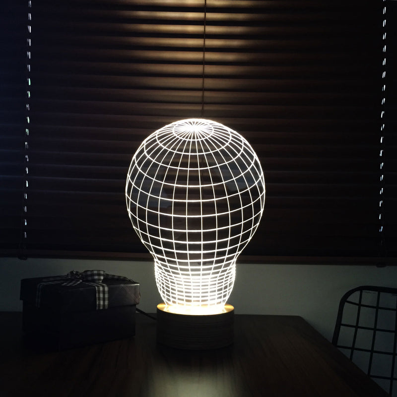 Lámpara de mesa LED decorativa 3D