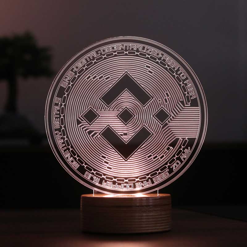 BNB Binance Figured Decorative Gift Led Table Lamp | BYLAMP