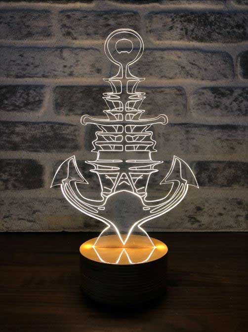 Ship anchor LED lamp