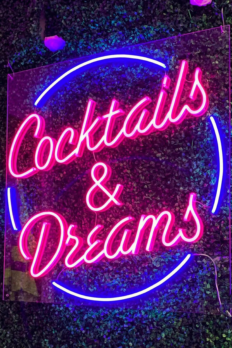 Cocktails & Dreams Neon Lamba