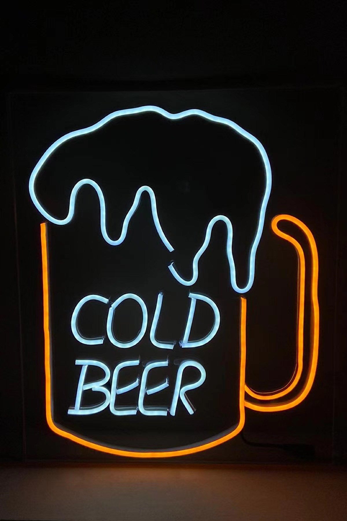 Cold Beer Glass Neon Lamp