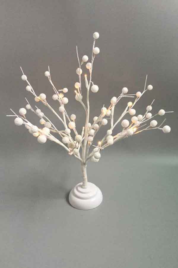 Lámpara decorativa de árbol de la figura de bola de nieve