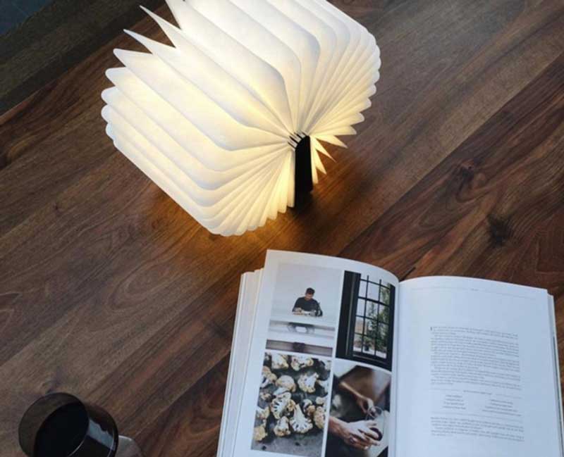 Magic light book led decorative lamp
