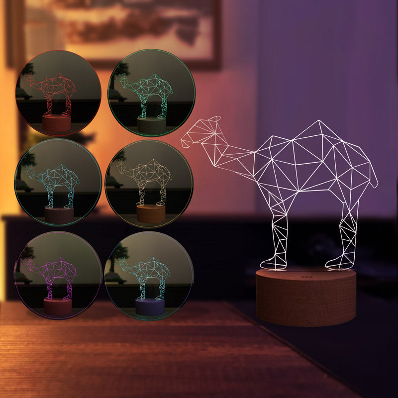 3D Camel Led Night Light