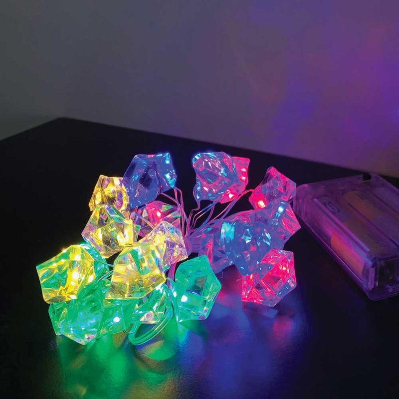 Luces de decoración led de diamantes coloreadas