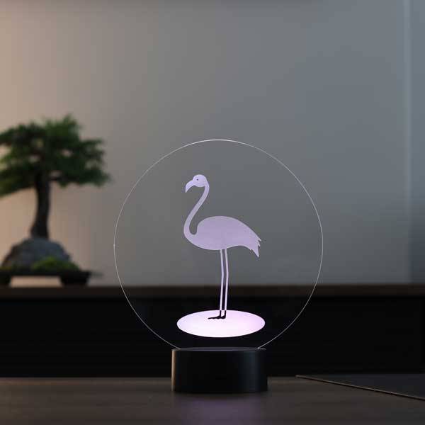 Flamingo Figürlü Dekoratif Hediye Led Masa Lambası | BYLAMP