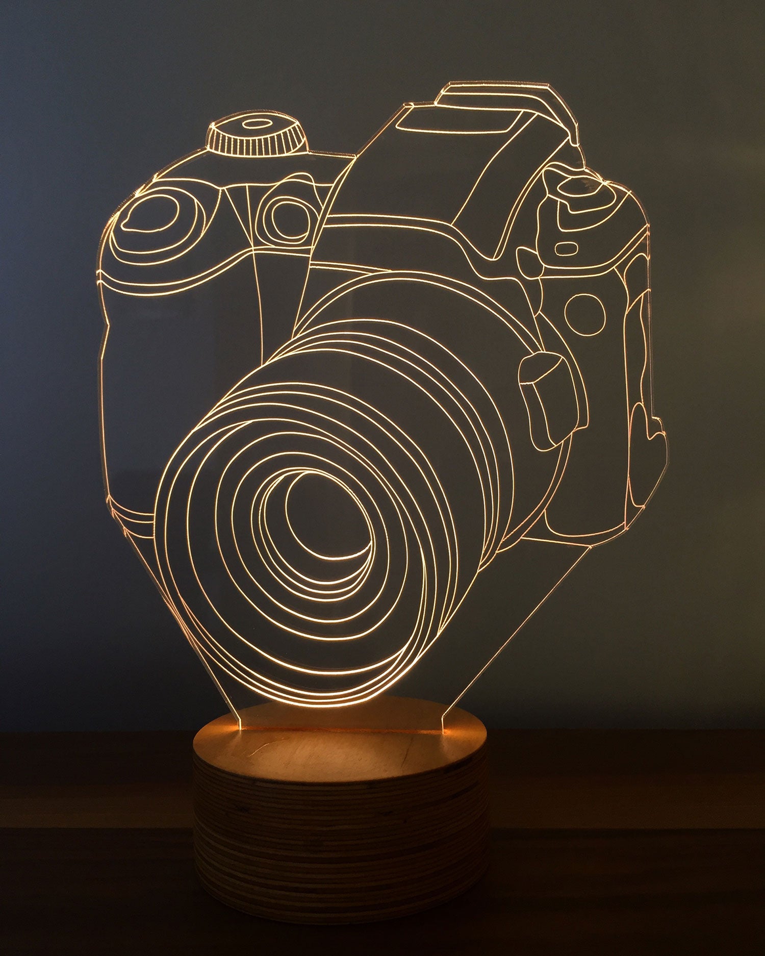 3D Camera Led Table Lamp