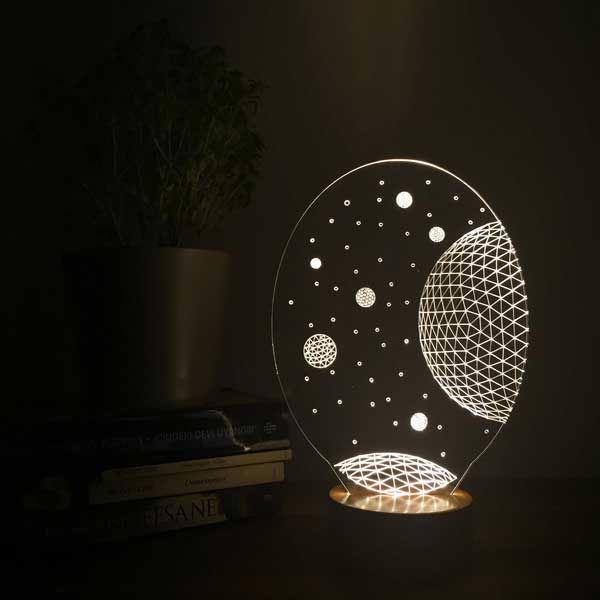 3D Galaxy Geschenk Led Lampe
