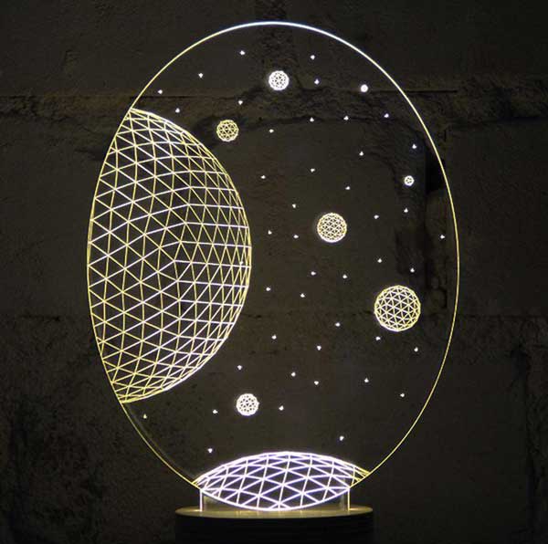 Galaxy Figürlü Dekoratif Hediye Led Masa Lambası | BYLAMP