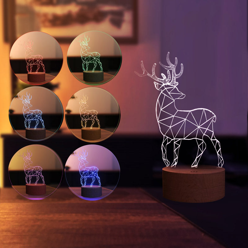 3D Deer Led Table Lamp