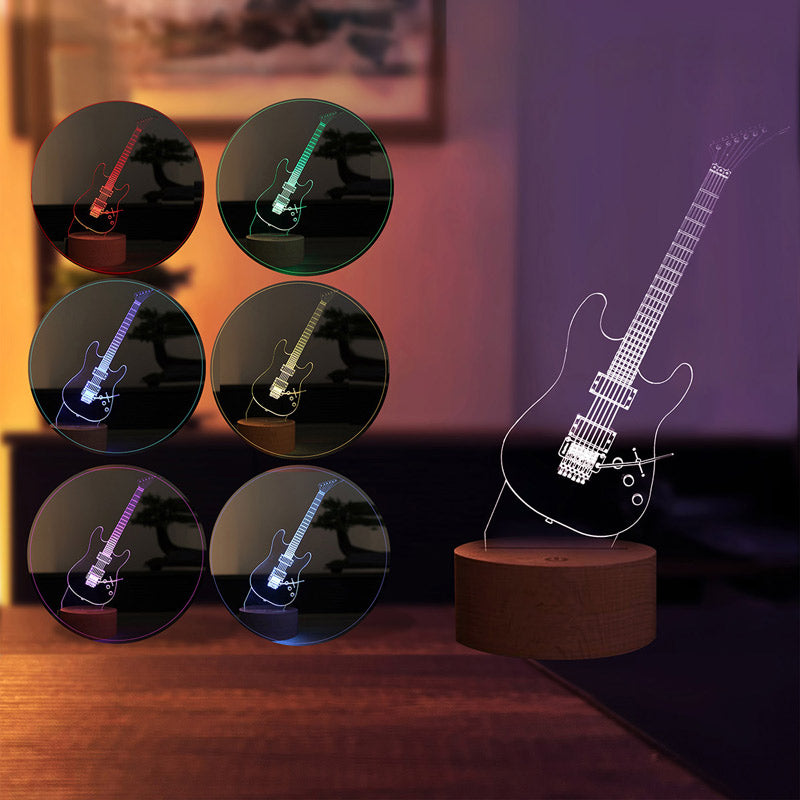 3D Guitar Night Light