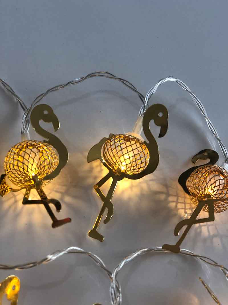 Gold Flamingo Decoration Lights