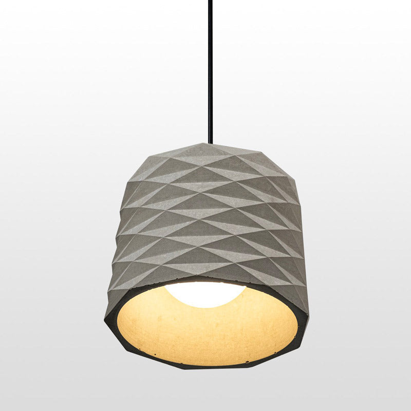 Gray Color Concrete Pendant Lighting