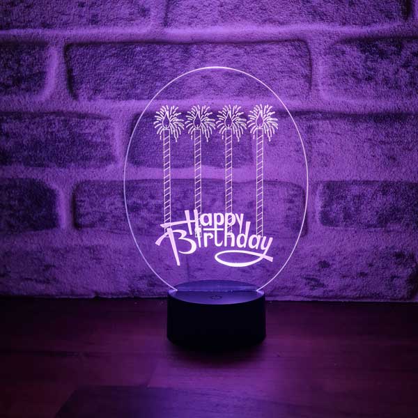 3D HAPPY Birthday Gift Night Light