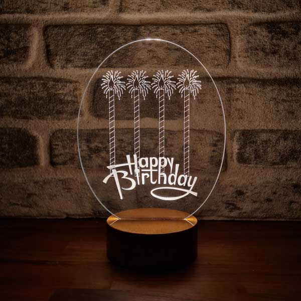 3D HAPPY Birthday Gift Night Light