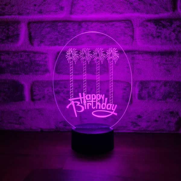 3D HAPPY Birthday Gift Night Light