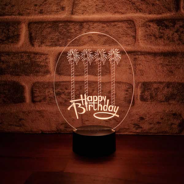 3D HAPPY Birthday Gift Night Light