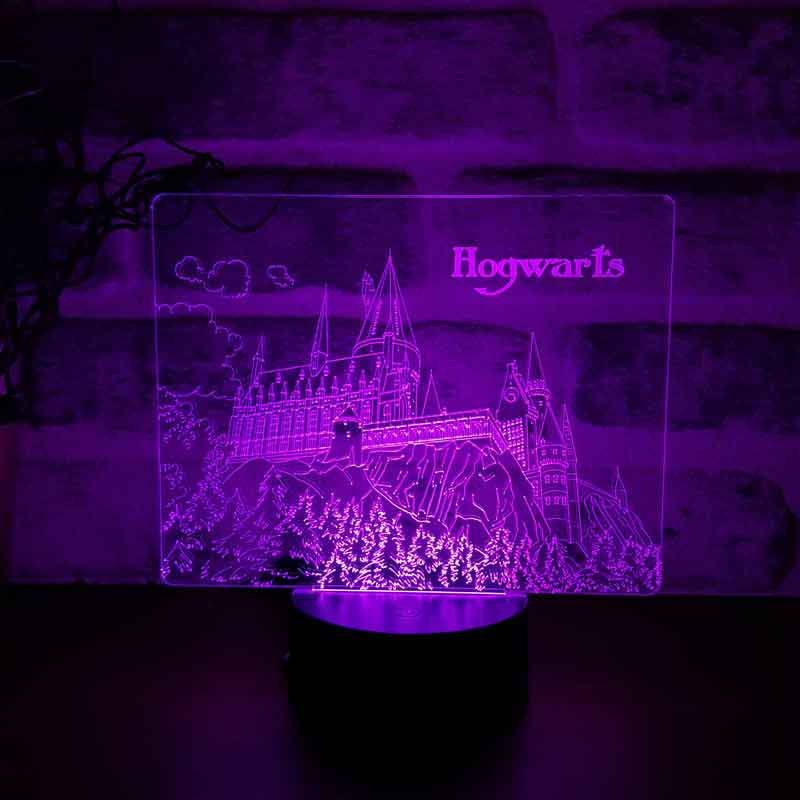 Harry Potter Hogwarts lideró la luz nocturna