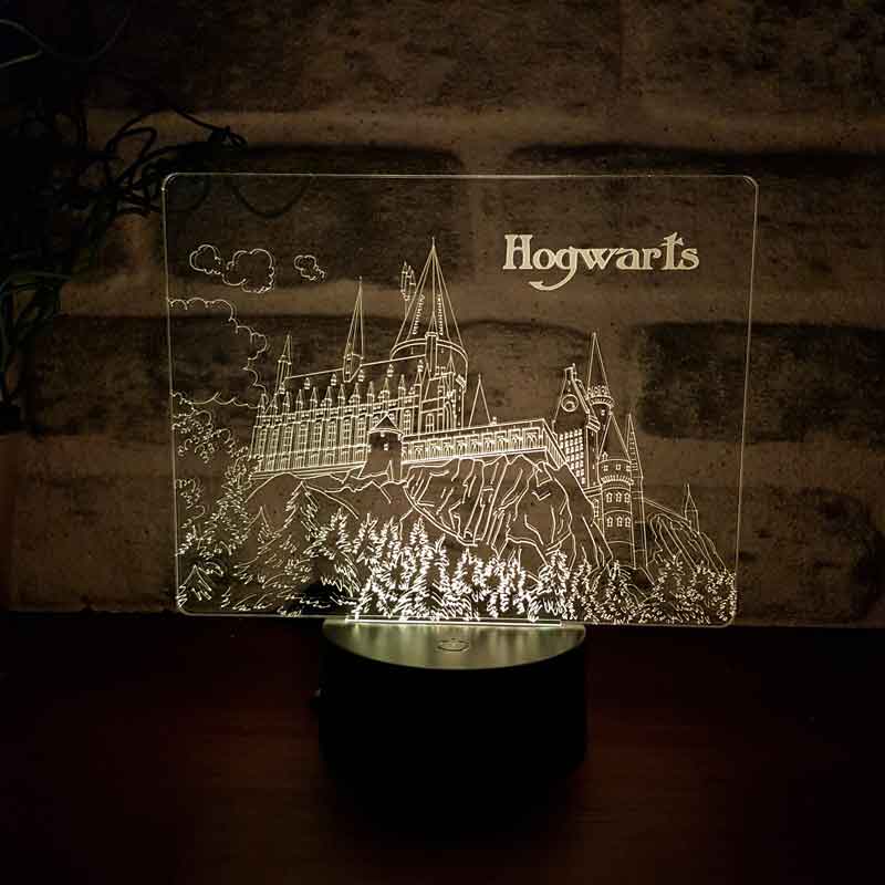 Harry Potter Hogwarts Figürlü Dekoratif Hediye Led Masa Lambası | BYLAMP