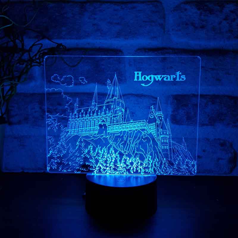 Harry Potter Hogwarts lideró la luz nocturna