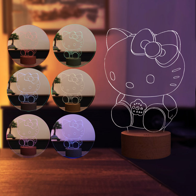 3D Hello Kitty Led Table Lamp