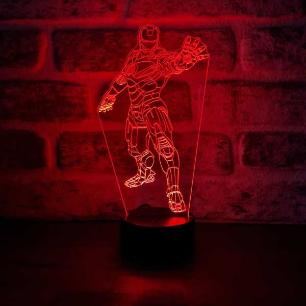 Iron Man Stance Figured Decorative Gift Led Table Lamp | BYLAMP