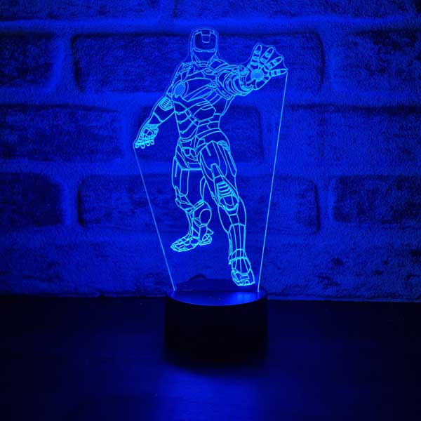 Iron Man Stance Figured Decorative Gift Led Table Lamp | BYLAMP