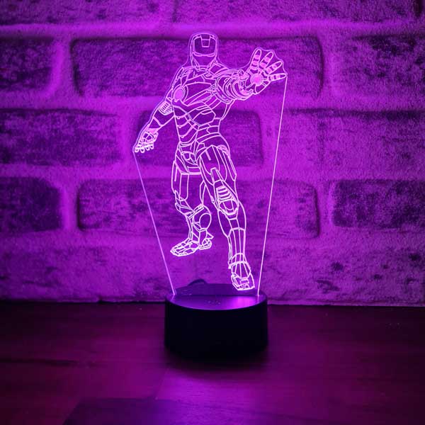 Iron Man Stance Figürlü Dekoratif Hediye Led Masa Lambası | BYLAMP