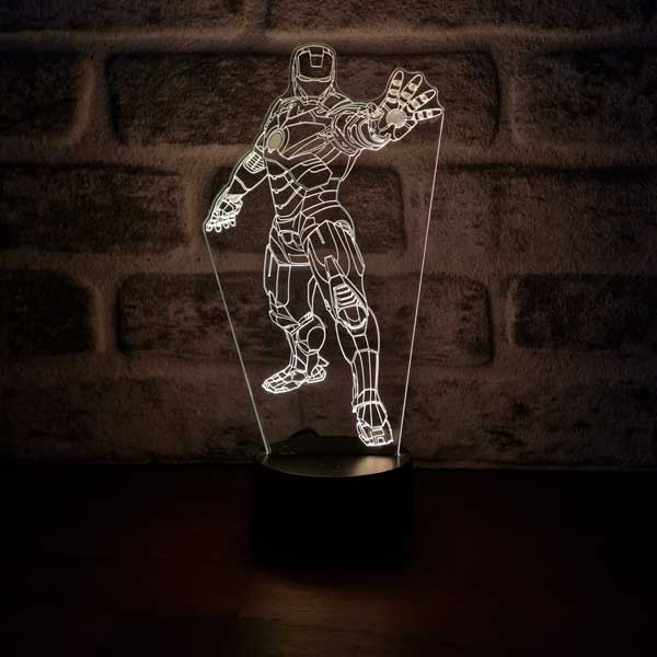 Iron Man Stance Figured Decorative Gift Led Table Lamp | BYLAMP